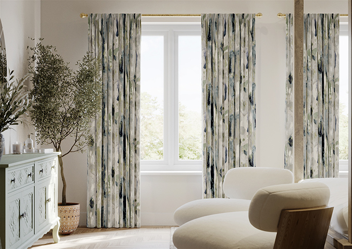 Interstellar, Teal - Made to Measure Curtains - Image 3